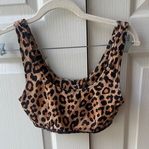 Spell Leopard Print Crop Top